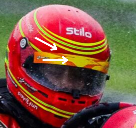 Christian Mosimann, helmet detail