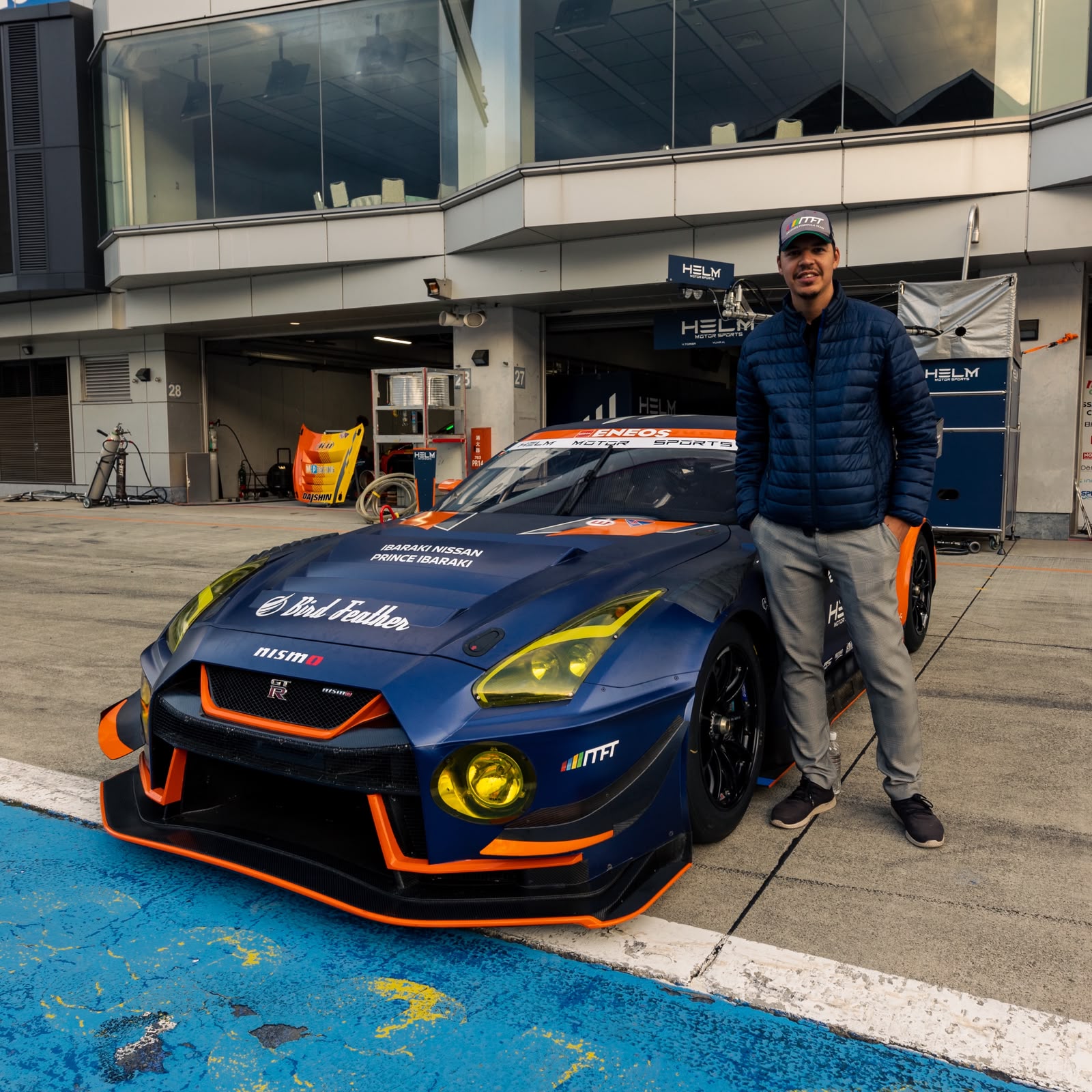 Ludovic Pezé with the Nissan GTR