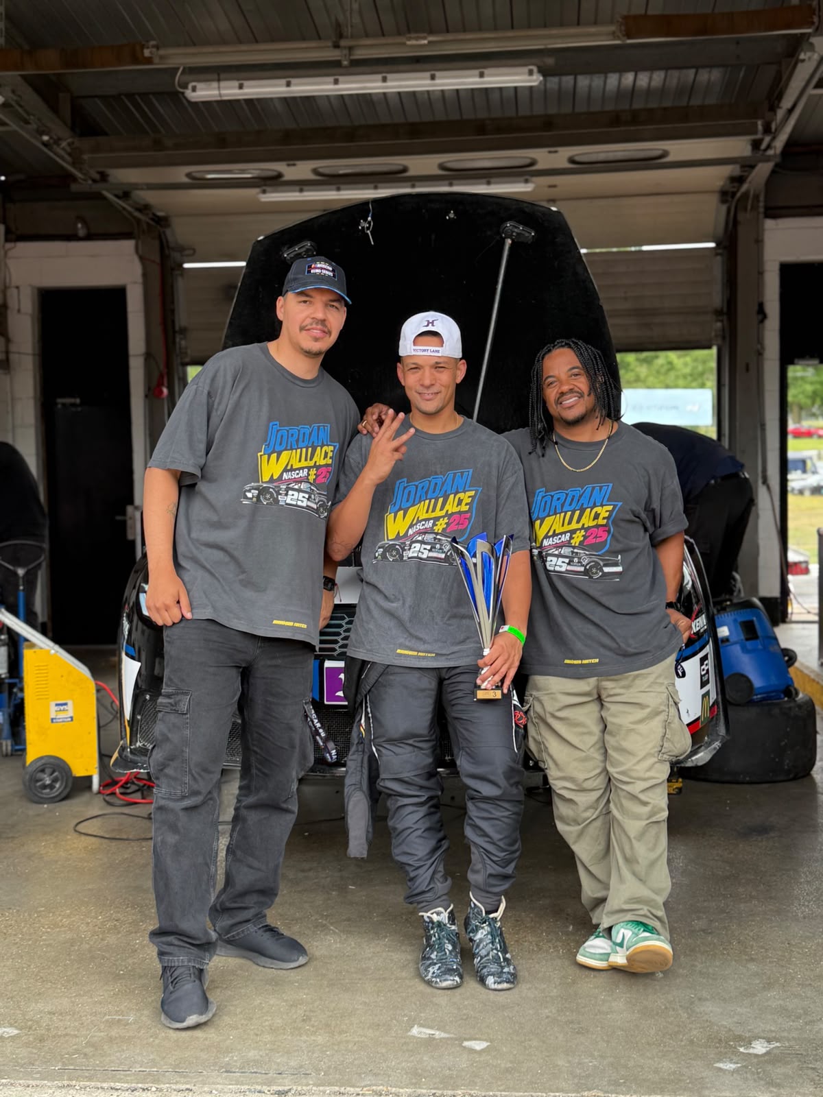 Jordan Wallace crew, celebration